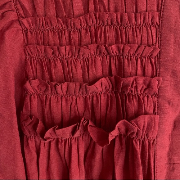 Sea New York Top Size XXS Smocked Ruffle - Picture 4 of 10